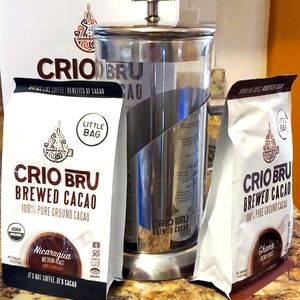 Crio Bru French Press Machine and 100% Ground Coffee